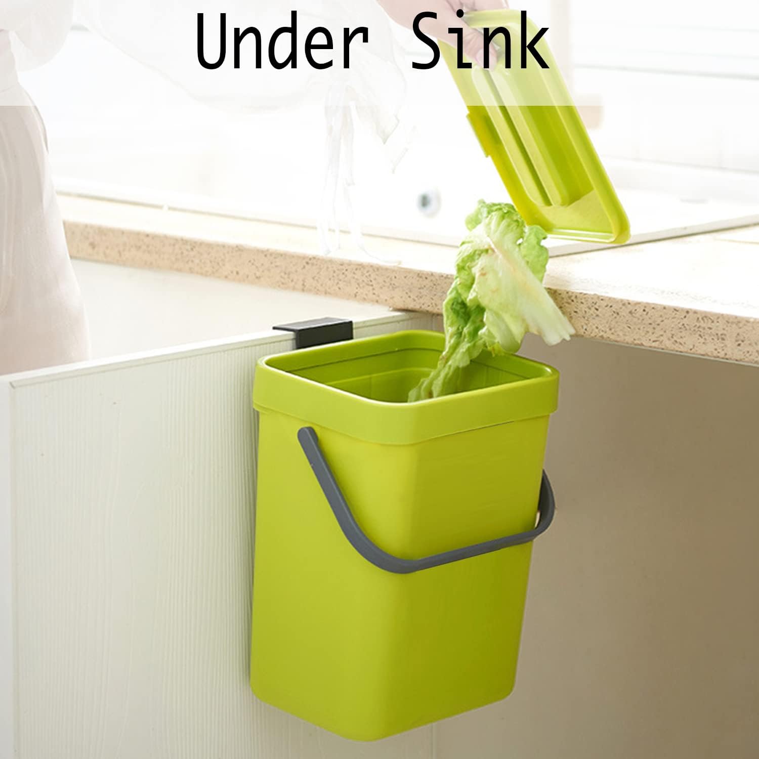 Green Wall - Mounted Kitchen Bin